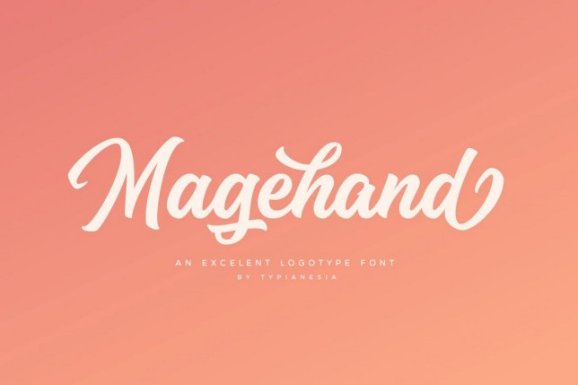 Font chữ thiết kế logo Magehand