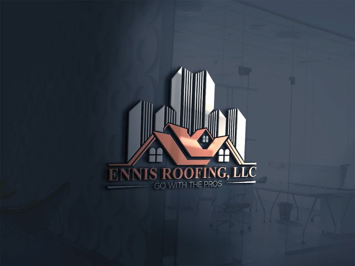 Mẫu logo công ty xây dựng Ennis Roofing