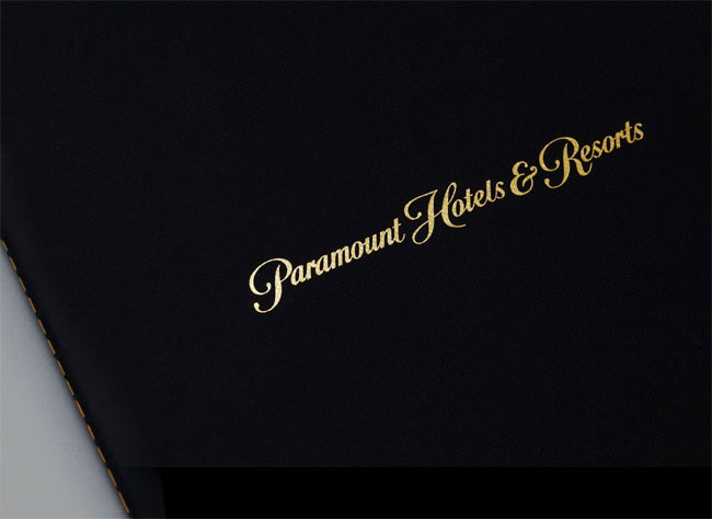 Bộ nhận diện thương hiệu khách sạn Paramount Hotel & Resorts brochure 1