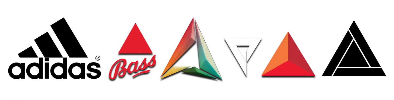Thiết kế logo hình tam giác của adidas