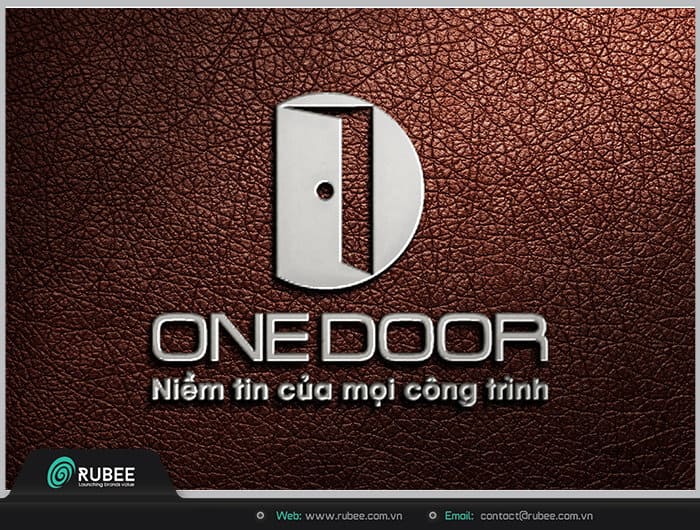 Mẫu thiết kế Logo cửa cuốn One Door 2