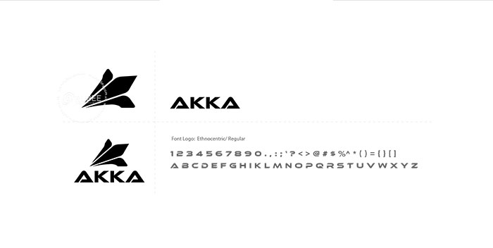 Thiết kế logo giày đá bóng Akka