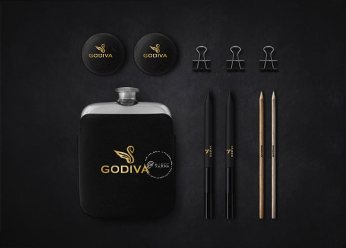 Thiết kế logo Godiva tại Rubee