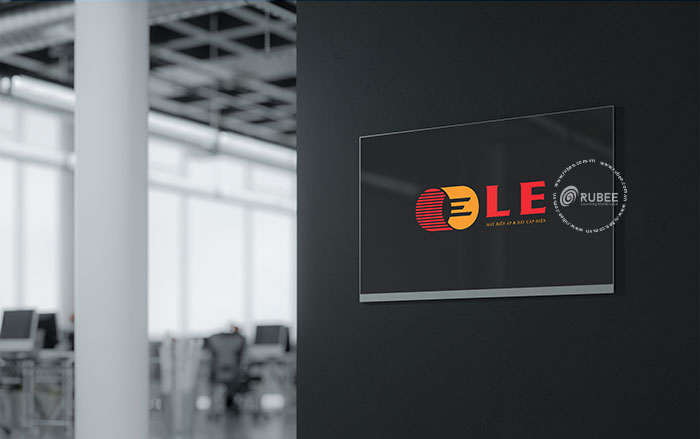 Thiết kế logo thiết bị điện LE tại Rubee