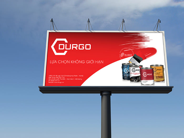Biển quảng cáo sơn Durgo ngoài trời