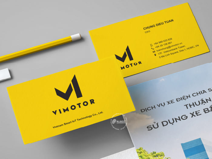 Thiết kế nhận diện thương hiệu Vimotor tại Rubee