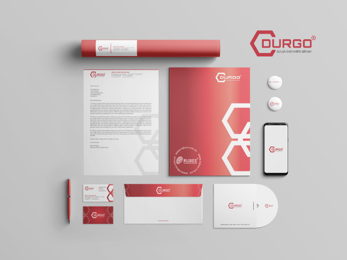 Thiết kế nhận diện thương hiệu sơn Durgo tại Rubee