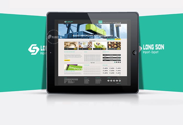 Thiết kế website xuất nhập khẩu Long Sơn