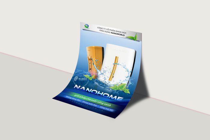 Tờ rơi quảng cáo máy lọc nước Nanohome