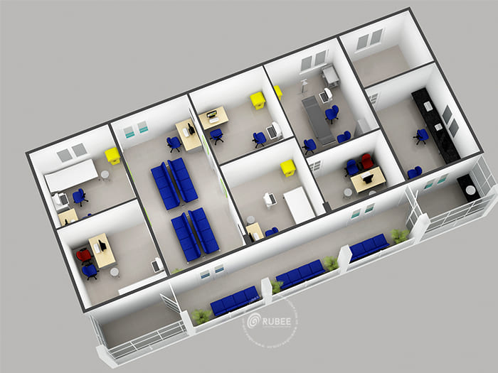 Thiết kế nội thất phòng khám i-medtech bản 3d