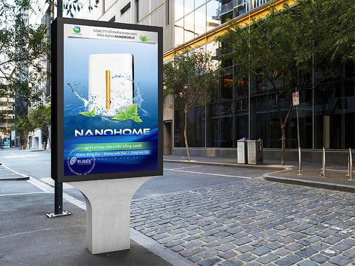 Thiết kế poster máy lọc nước Nanohome
