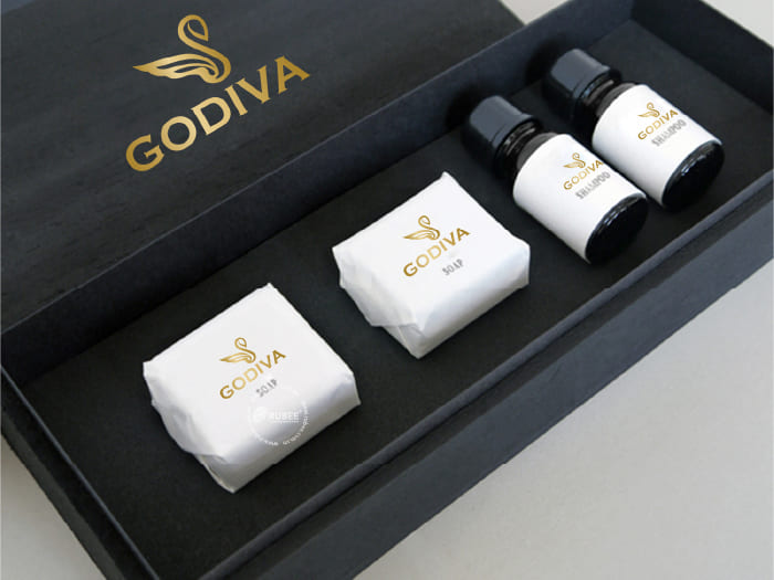 Bộ nhận diện thương hiệu khách sạn Godiva Phú Quốc tại rubee