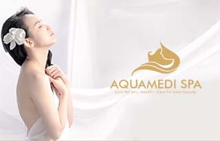 nhận diện thương hiệu Aquamedi spa