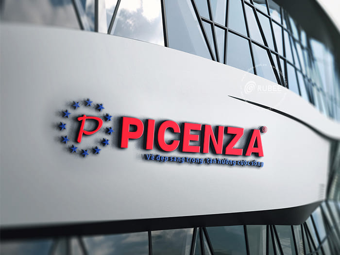 Phối cảnh nhận diện thương hiệu tập đoàn Picenza