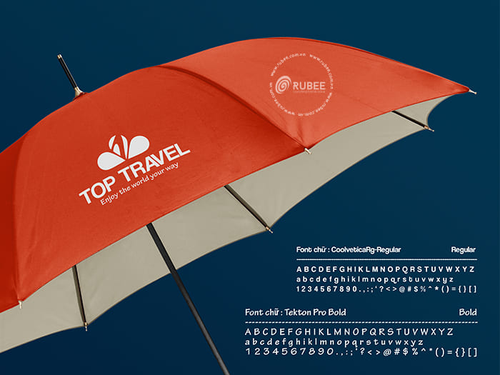 Thiết kế logo công ty du lịch Toptravel