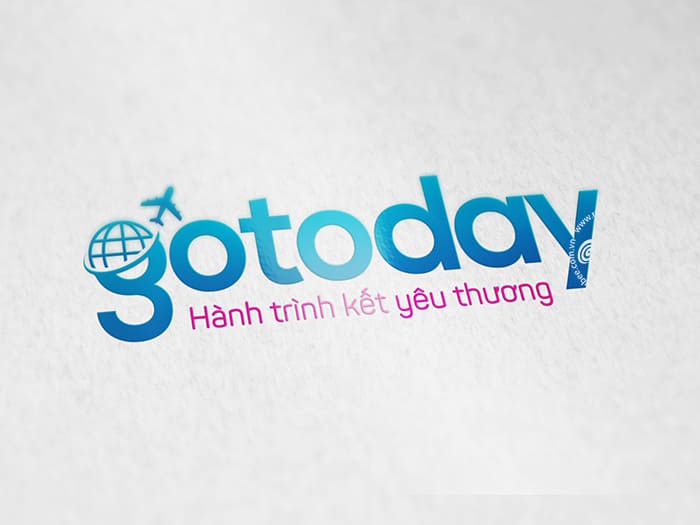 Thiết kế logo công ty du lịch Go Today