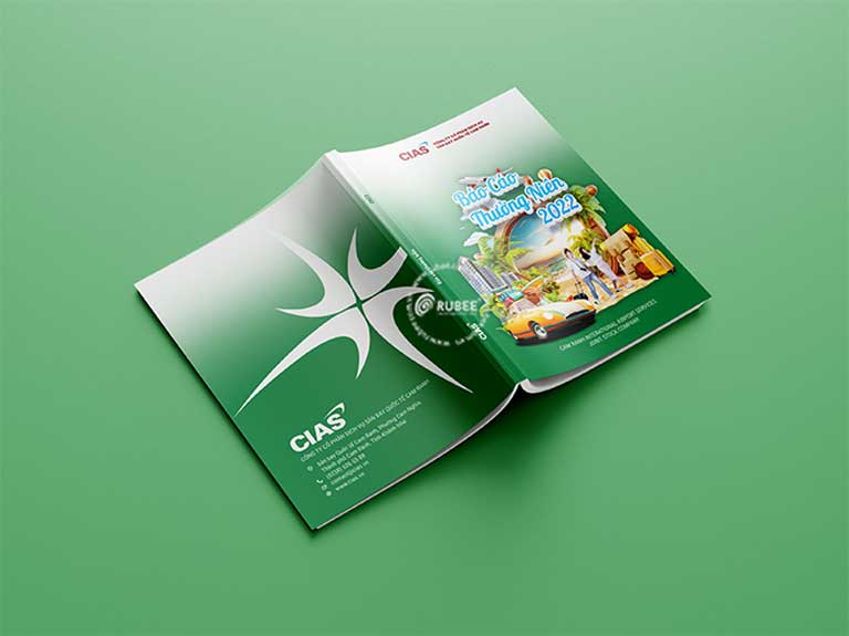 Bìa thiết kế báo cáo thường niên CIAS 2022 