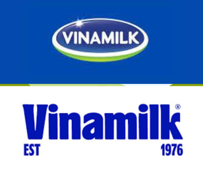 logo vinamilk cũ và logo vinamilk mới