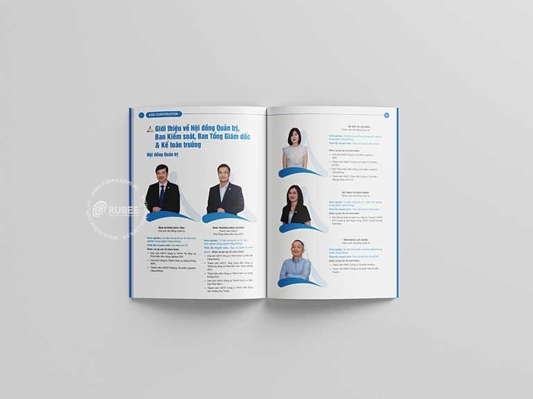 Báo cáo thường niên ASG trang lãnh đạo