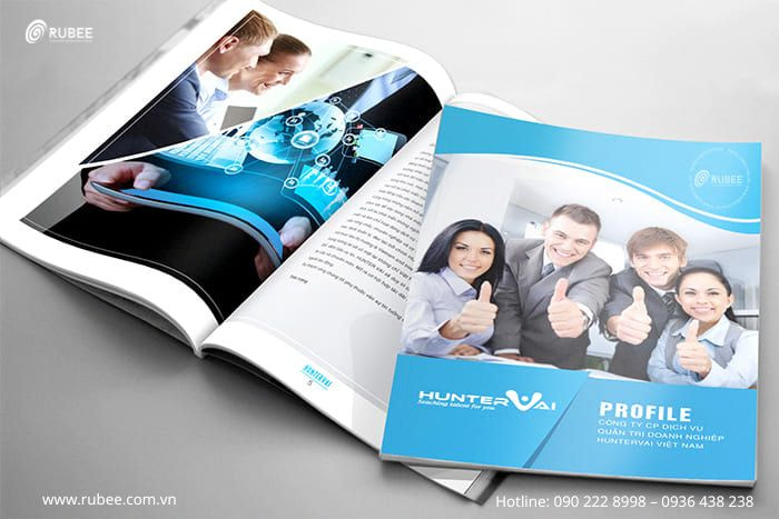 thiết kế cuốn company profile giá nhiêu
