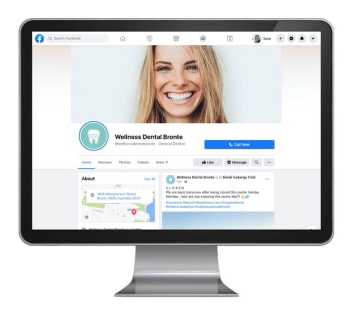 thiết kế profile Facebook