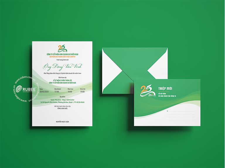 Thiệp mời Gas South