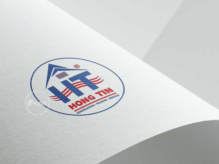 Logo thương hiệu công ty xây dựng Hồng Tín