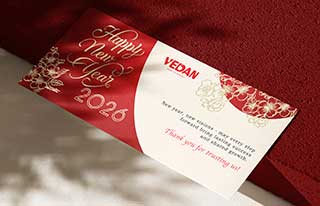 Thiệp chúc mừng năm mới VEDAN 2026