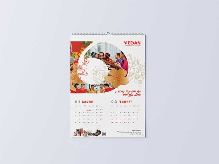 Lịch treo tường trang trong