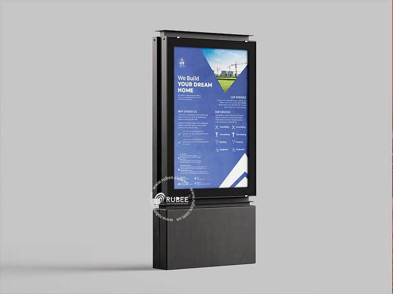 Màn hình quảng cáo ngoài trời công ty xây dựng Hồng Tín