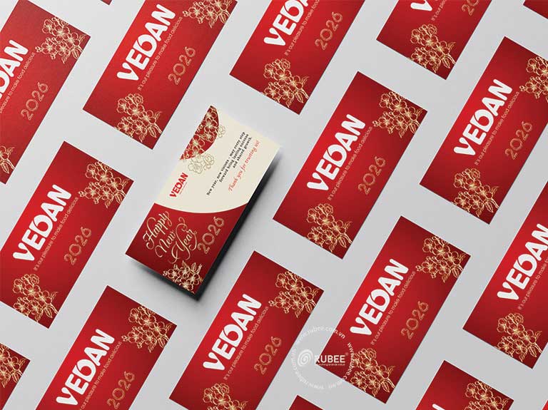 Thiệp chúc mừng năm mới VEDAN 2026