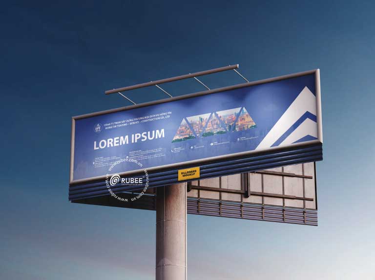 Biển quảng cáo công ty xây dựng Hồng Tín