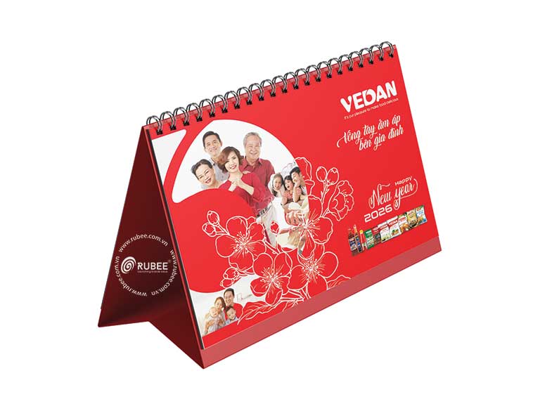 Trang bìa Lịch Tết Vedan 2026