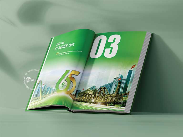 Thiết kế kỷ yếu URENCO trang chuyển phần
