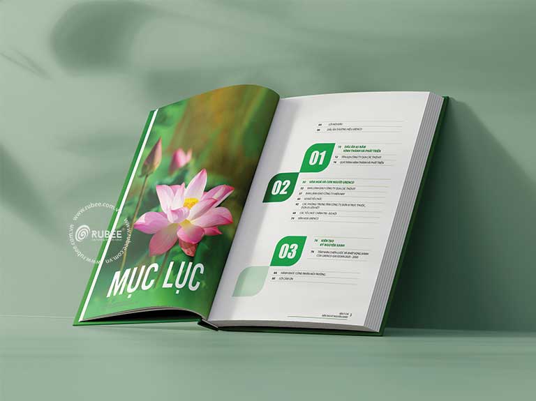 Thiết kế kỷ yếu URENCO trang mục lục