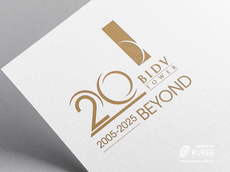 Logo nhận diện thương hiệu BIDV Tower 20 năm