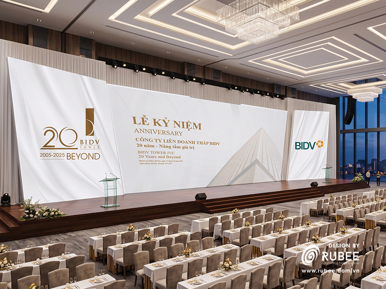 Nhận diện thương hiệu BIDV Tower 20 năm